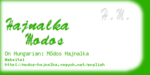 hajnalka modos business card